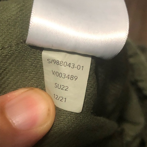 Athleta The Fallaron Jogger Women's Small Olive Army Green Utility Comfy Active - Picture 5 of 7